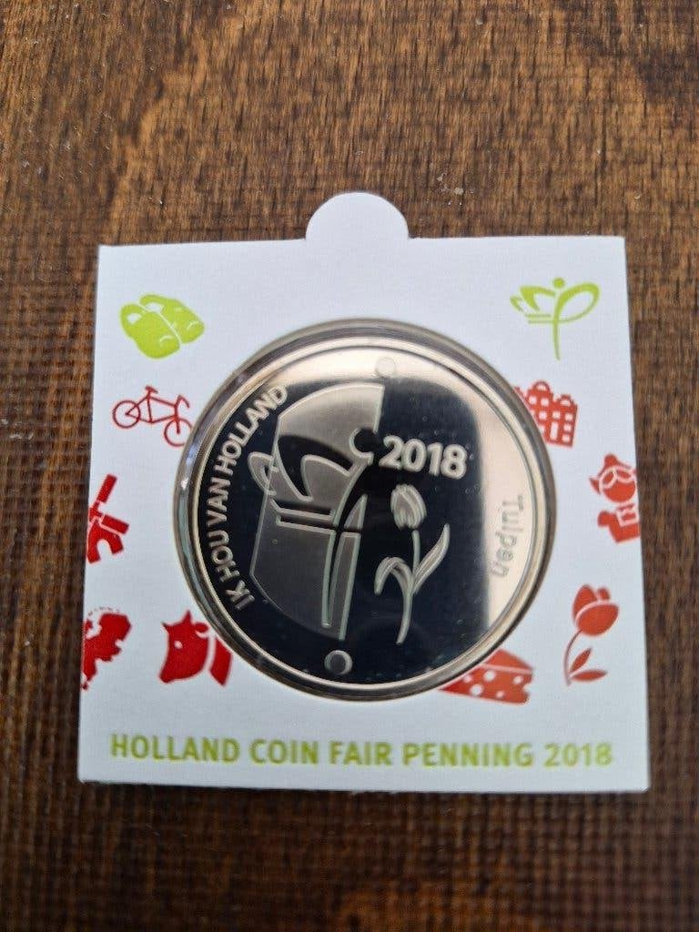 Holland Coin Fair 2018 Penning in Munthouder., Ophalen of Verzenden, Overige materialen, Nederland