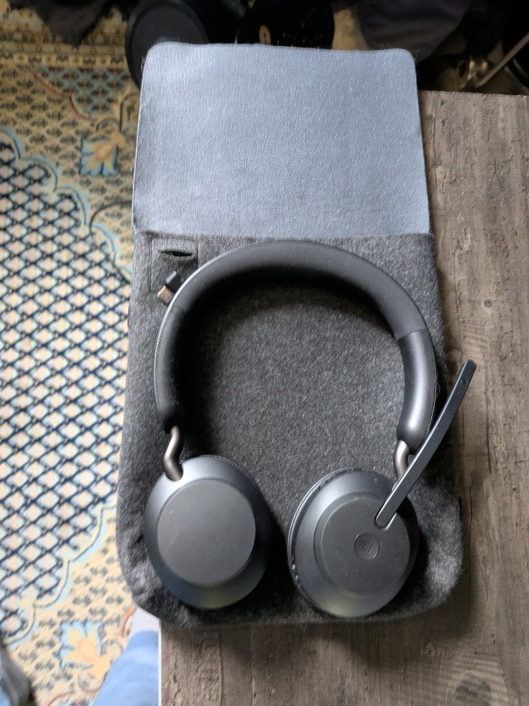 jabra evolve 2 65 headset met usb-c bt stick, Computers en Software, Headsets, Jabra Evolve, Mute-functie, On-ear, Ophalen of Verzenden