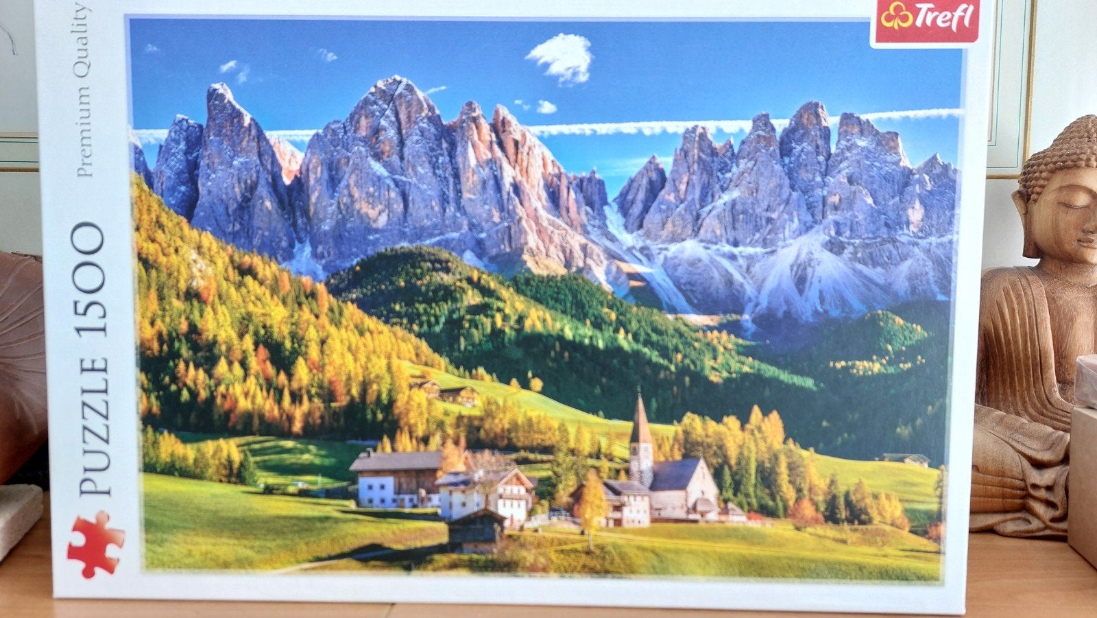 Trefi Puzzel 1500 stukjes - Val di Funes, Dolomieten, Ophalen of Verzenden, Zo goed als nieuw, Trefi