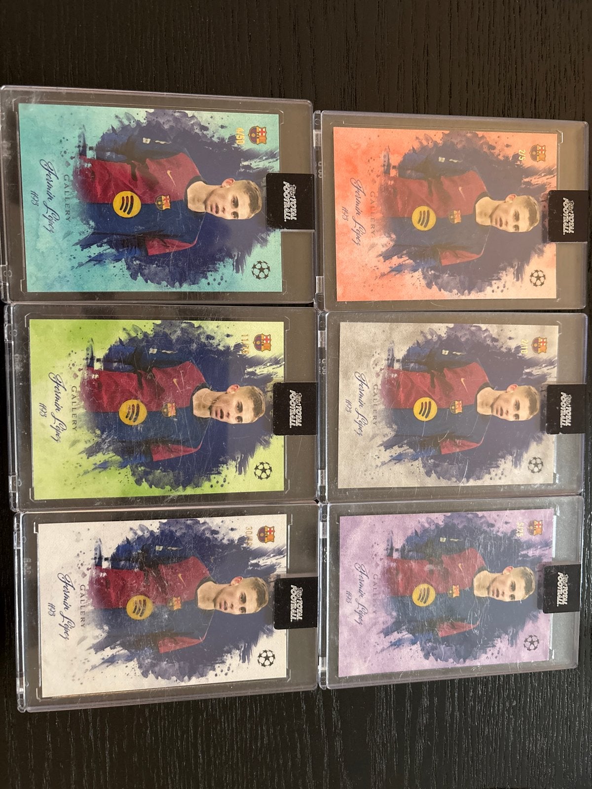 Gavi FC Barcelona Topps Chrome 2022/23 Gallery Rainbow Set, Ophalen of Verzenden, Zo goed als nieuw, Buitenlandse clubs, Spelerskaart