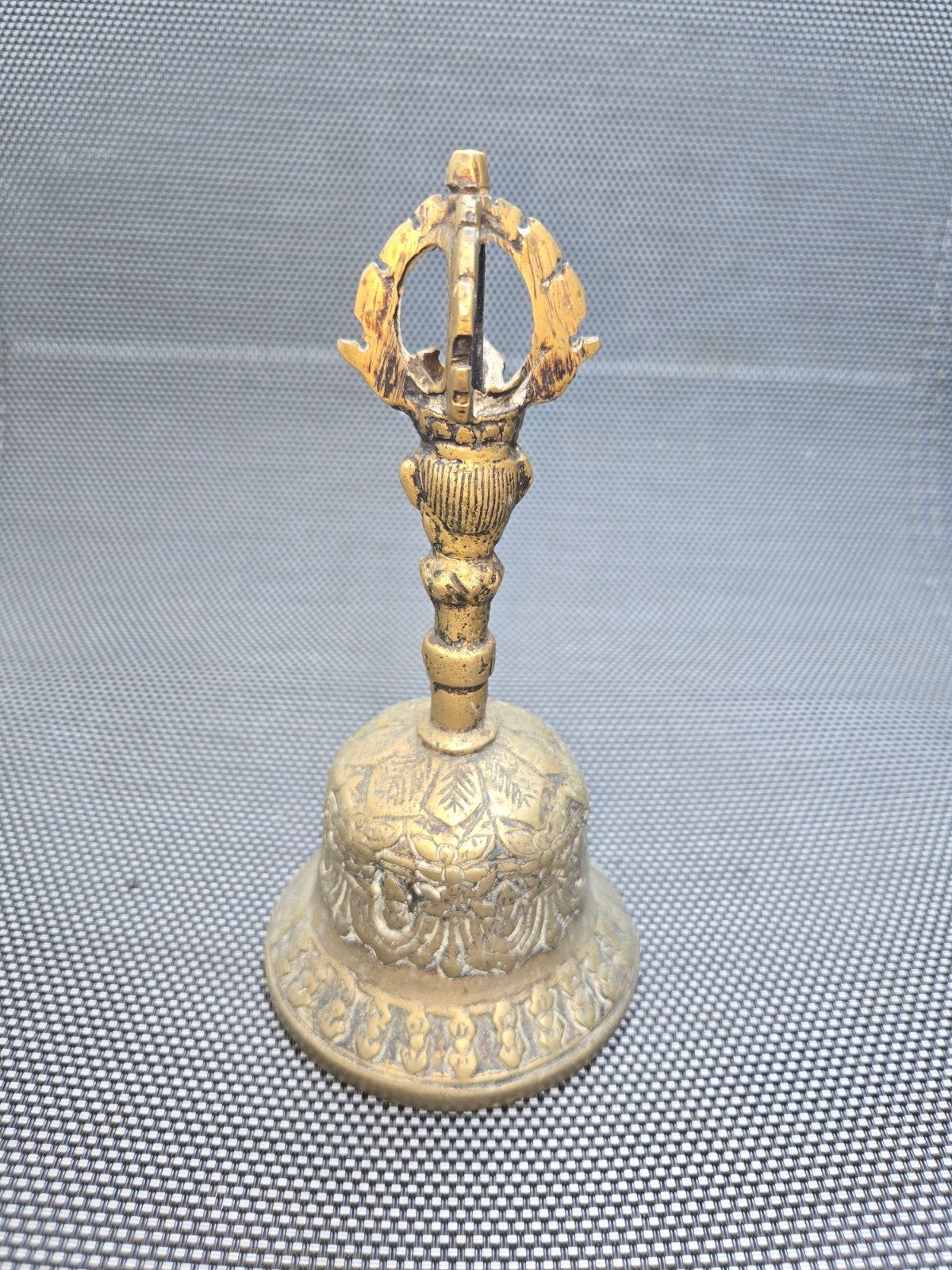 Antieke tafelbel koper/brons met klepel, Ophalen of Verzenden