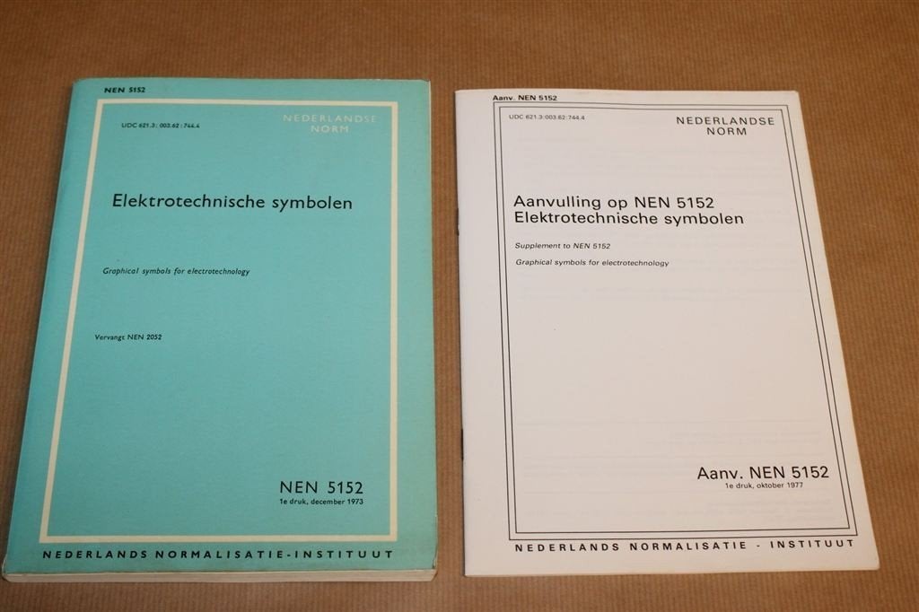 Elektrotechnische Symbolen — NEN 5152 — Naslagwerk, Boeken, Techniek, Ophalen of Verzenden, Gelezen, Bouwkunde