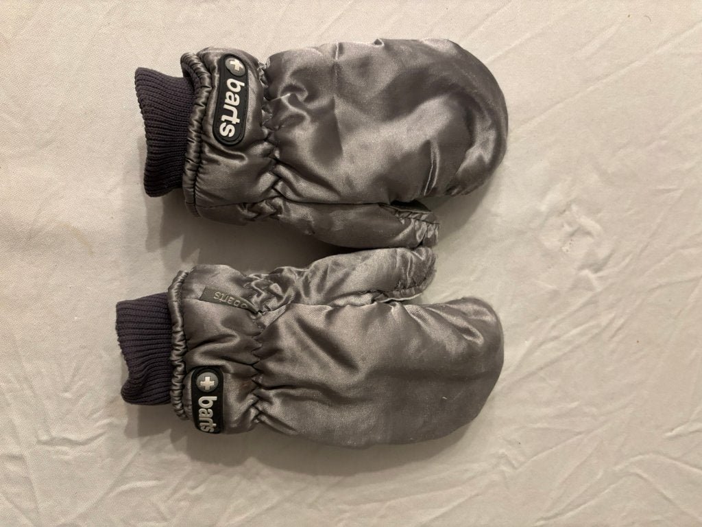 Barts wanten size 3 maat 4-6 jaar zilveren handschoenen!, Gebruikt, Meisje, 110 t/m 116, Barts