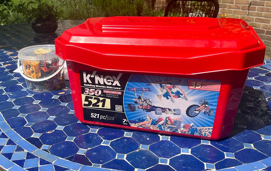 K’nex doos vol groot (521 stukjes) en mini, Ophalen of Verzenden, Zo goed als nieuw, K'nex