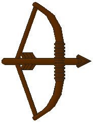 Lego Brown Minifigure, Weapon Bow, Longbow with Arrow Drawn, Gebruikt, Lego, Accessoire, Ophalen of Verzenden