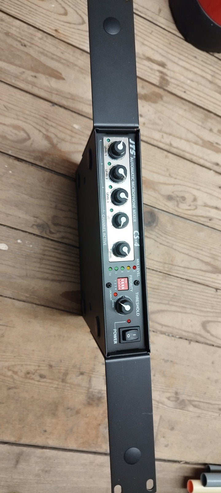 JTS CS-4 Automatische Microfoon Mixer, Muziek en Instrumenten, Ophalen of Verzenden, Zo goed als nieuw, Minder dan 5 kanalen, Microfooningang