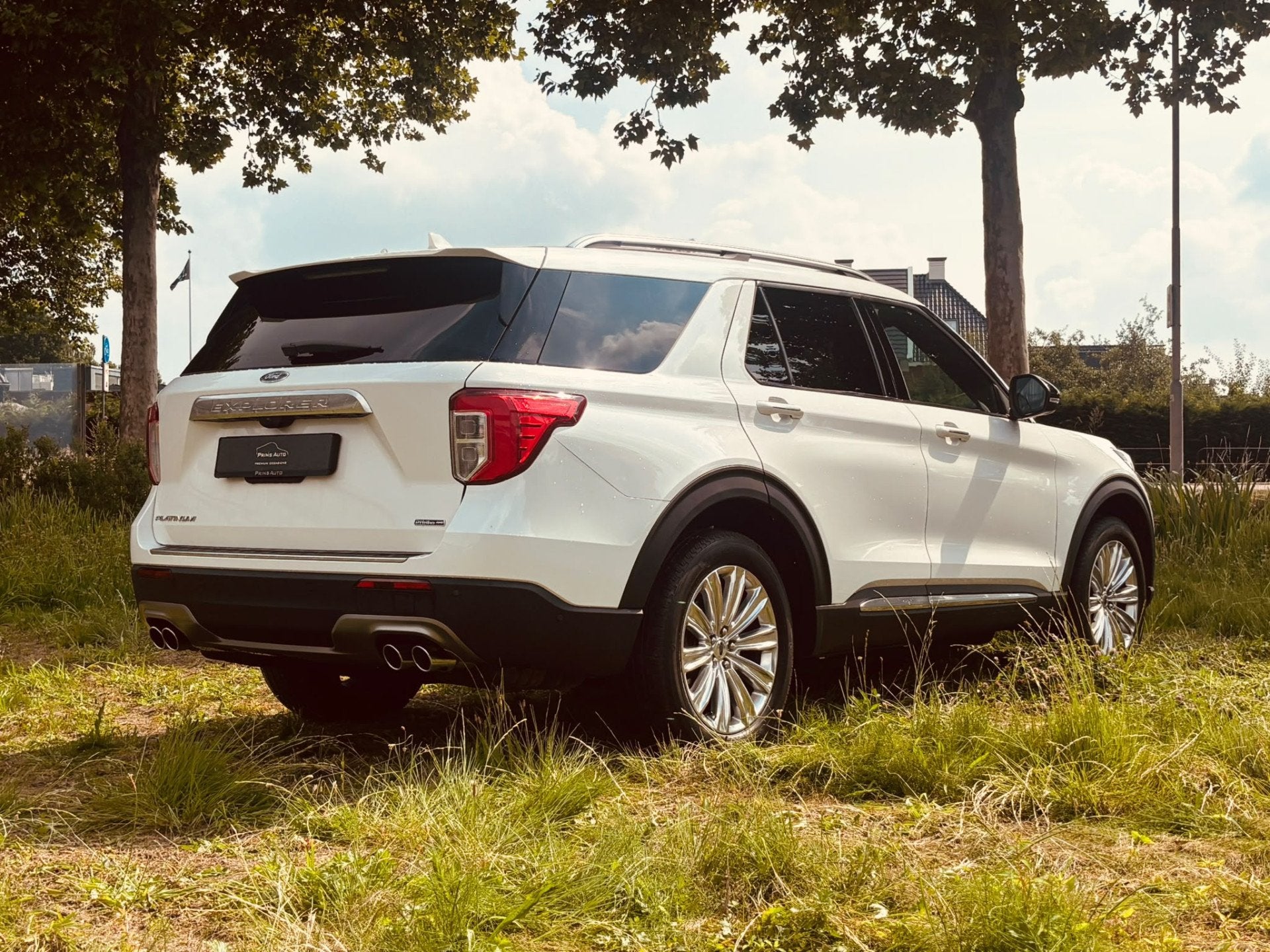 Ford Explorer 3.0 V6 PHEV PLATINUM |7P|PANO|BTW|360CAM|B&O|D, Auto's, Zwart, Wit, Bedrijf, 2956 cc