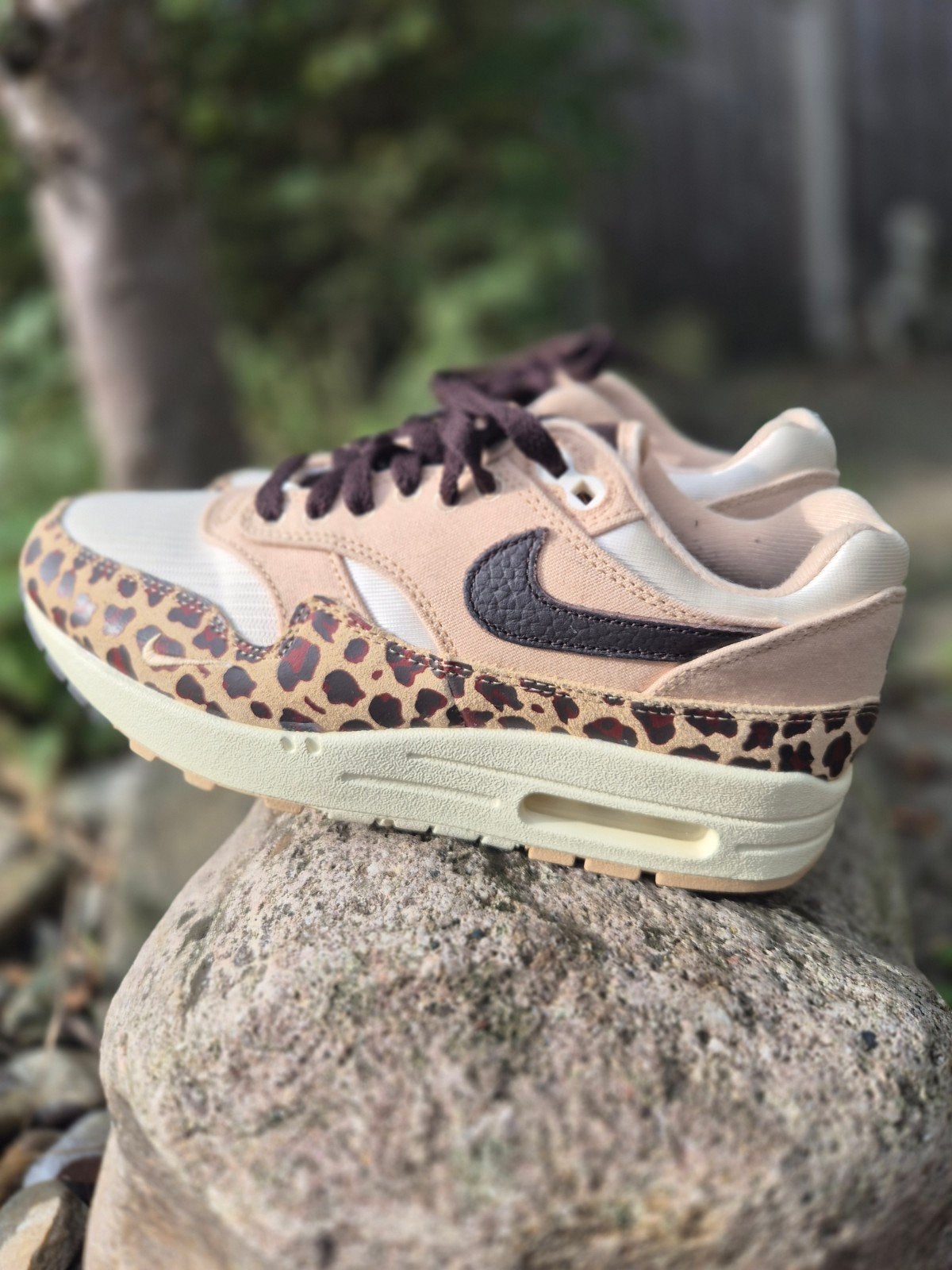 Nike air max 1 Leopard 2 36,5, Bruin, Ophalen of Verzenden, Nike air max, Sneakers of Gympen