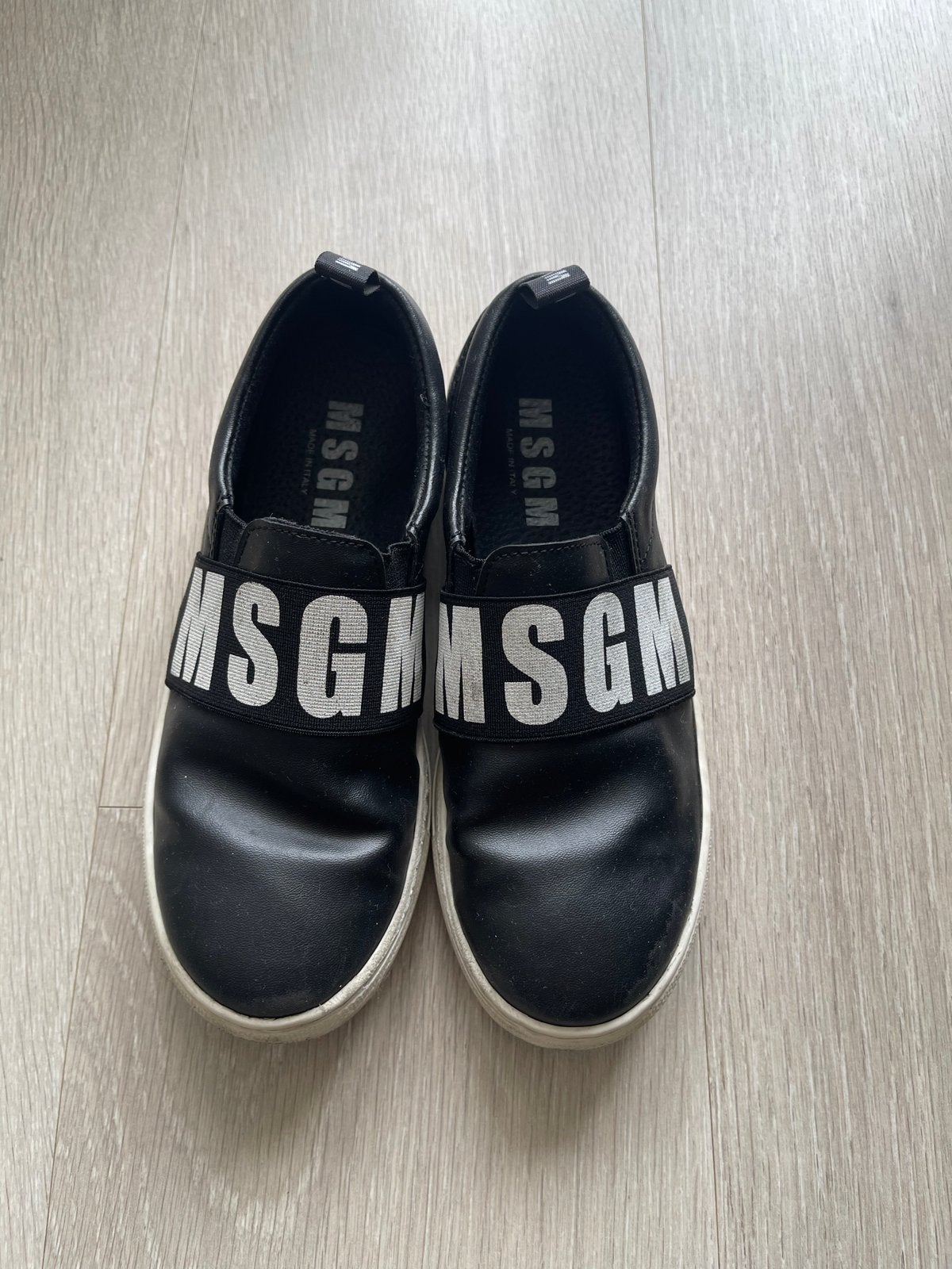 MSGM Zwarte instappers voor kinderen - Maat 34, Ophalen of Verzenden, Gebruikt, Jongen of Meisje, Schoenen