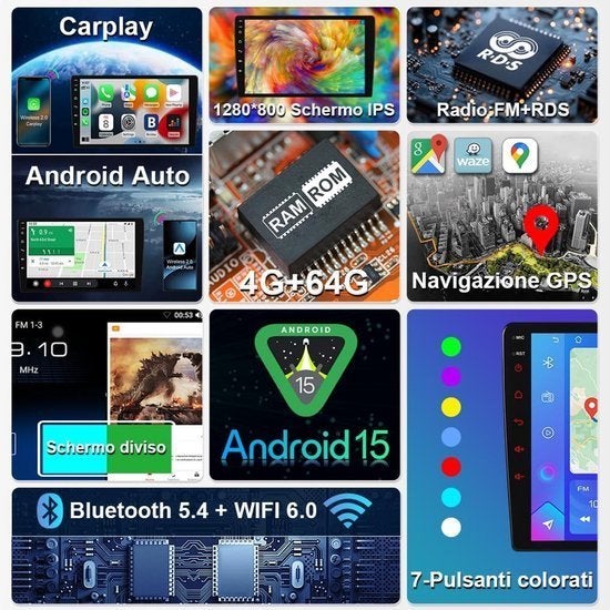 Android 13 Autoradio – Multimedia Speler – Car Stereo, Hobby en Vrije tijd, Overige Hobby en Vrije tijd, Nieuw, Verzenden