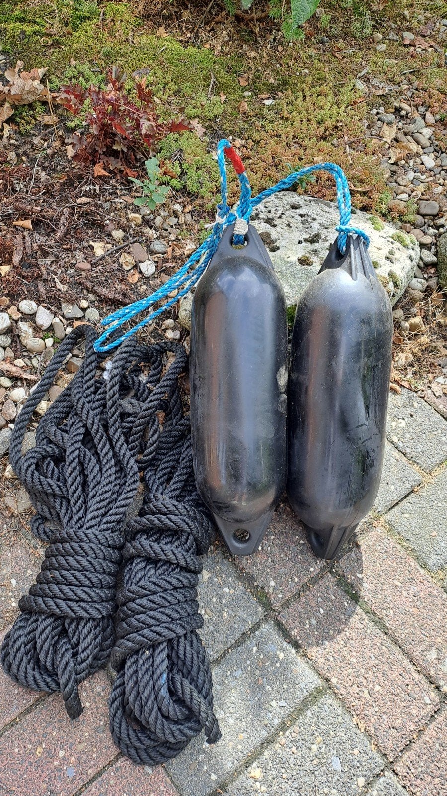 stootkussen 45 cm en touw, iets van 2 keer 5 meter, Ophalen
