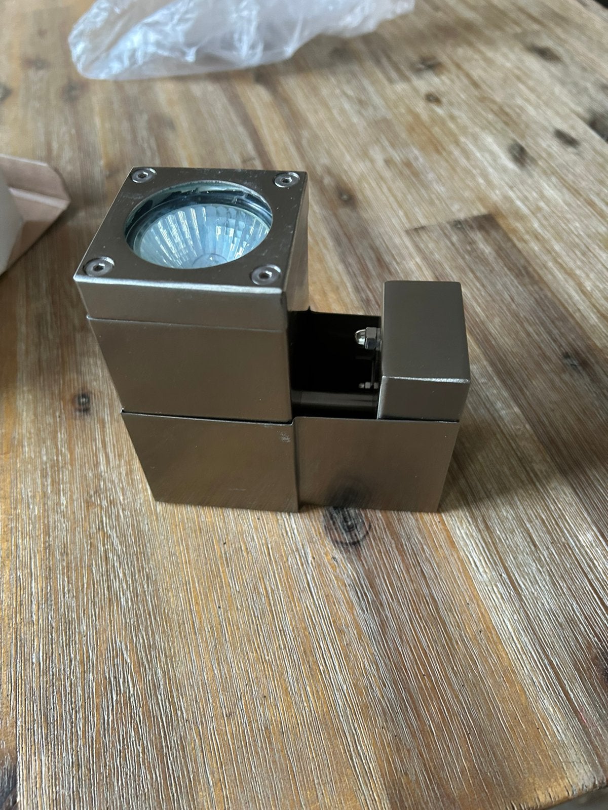 Te koop een Jan de Bouvrie buiten lamp rvs., Ophalen of Verzenden, Nieuw, Metaal