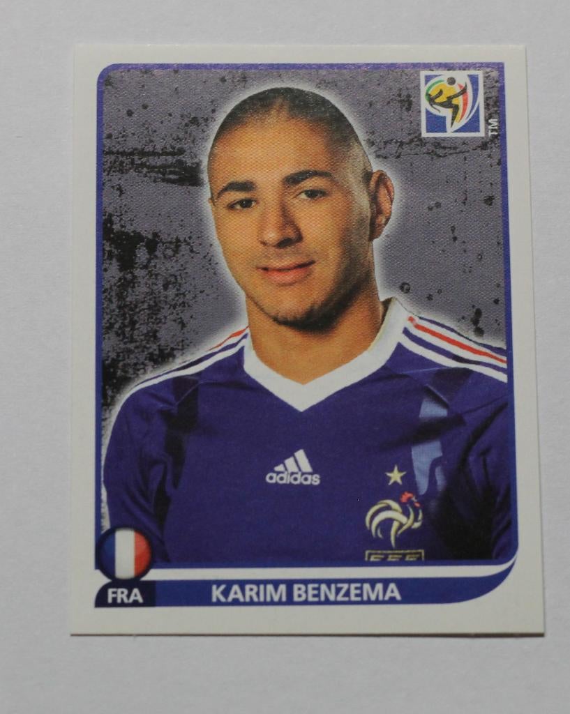 Karim Benzema WK 2010 Panini, Verzamelen, Sportartikelen en Voetbal, Ophalen of Verzenden, Nieuw, Buitenlandse clubs, Poster, Plaatje of Sticker