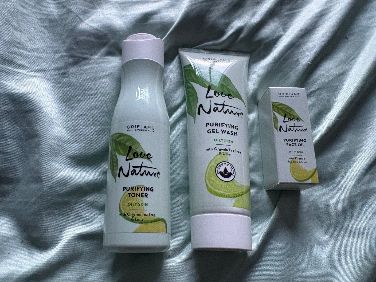 Oriflame Love Nature Purifying Set, Verzenden, Nieuw, Gehele gezicht, Verzorging