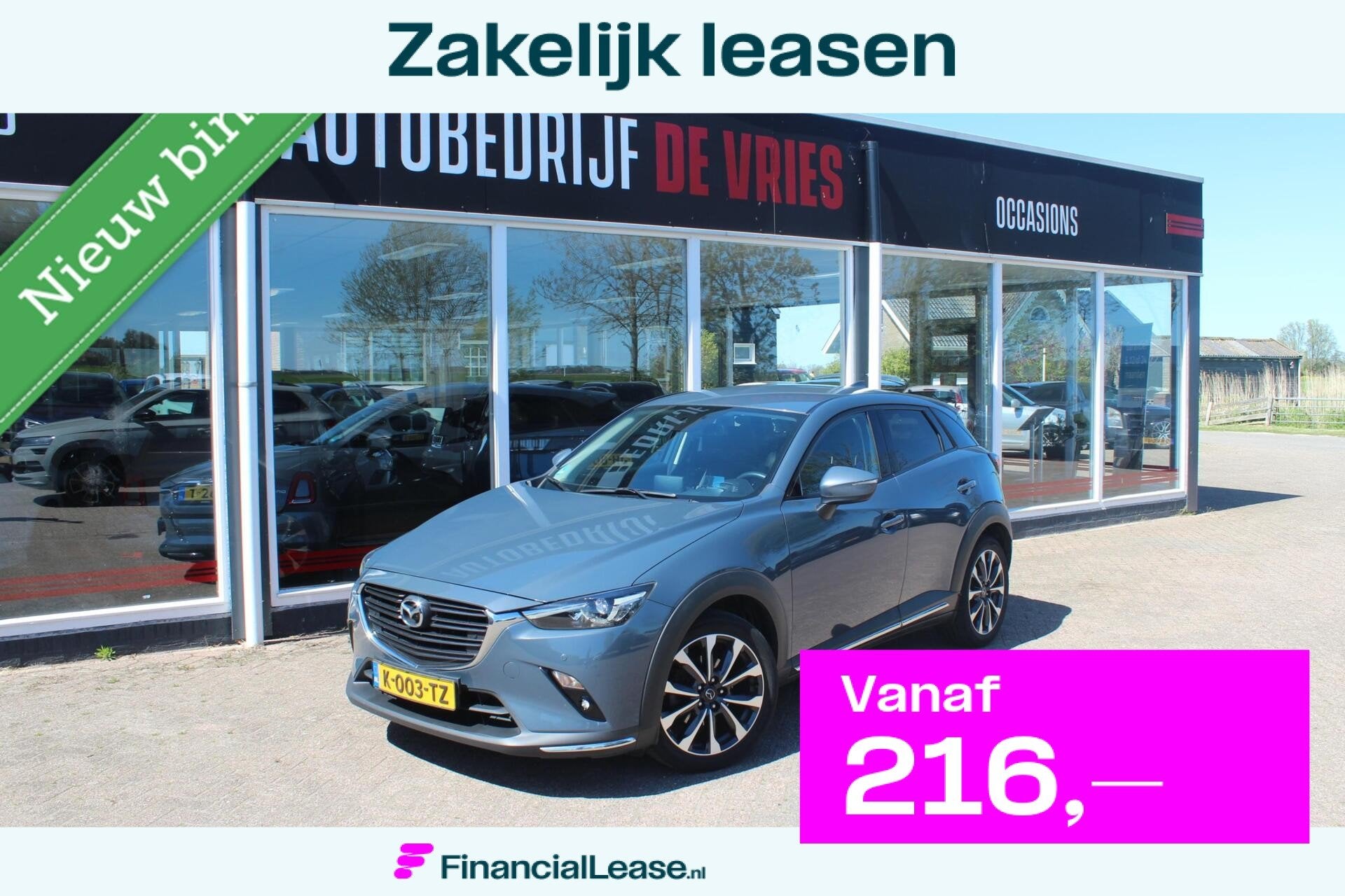 Mazda CX-3 2.0 SkyActiv-G 121 Luxury HUD/18Inch/Carplay/Came, 1998 cc, Euro 6, 4 cilinders, Handgeschakeld