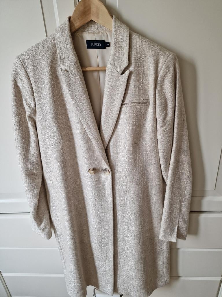 Purdey blazer maat 38 linnenmix zo goed als nieuw, Kleding | Dames, Jasjes, Kostuums en Pakken, Zo goed als nieuw, Jasje, Maat 38/40 (M)