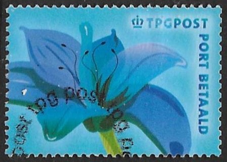 2003 | NVPH BZ12 (1) | Port Betaald, Lelie blauw |PB7|, Ophalen of Verzenden, Na 1940, Gestempeld