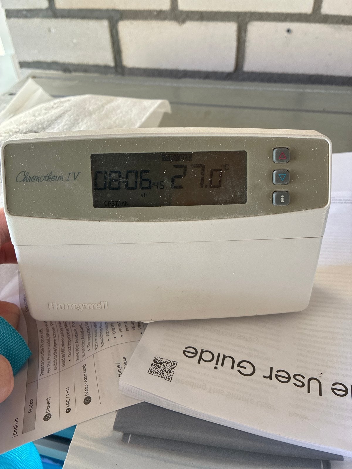 Honeywell Chronotherm IV Programmeerbare Thermostaat, Doe-het-zelf en Verbouw, Thermostaten, Ophalen, Gebruikt