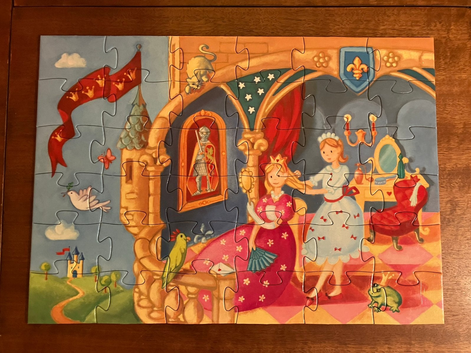 Djeco vloerpuzzel 36 stukken prinses, Ophalen of Verzenden, 10 tot 50 stukjes