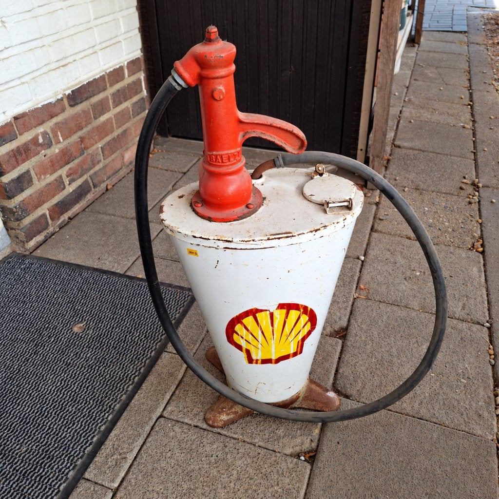 Vintage Oliepomp - Handbediende pomp, Ophalen