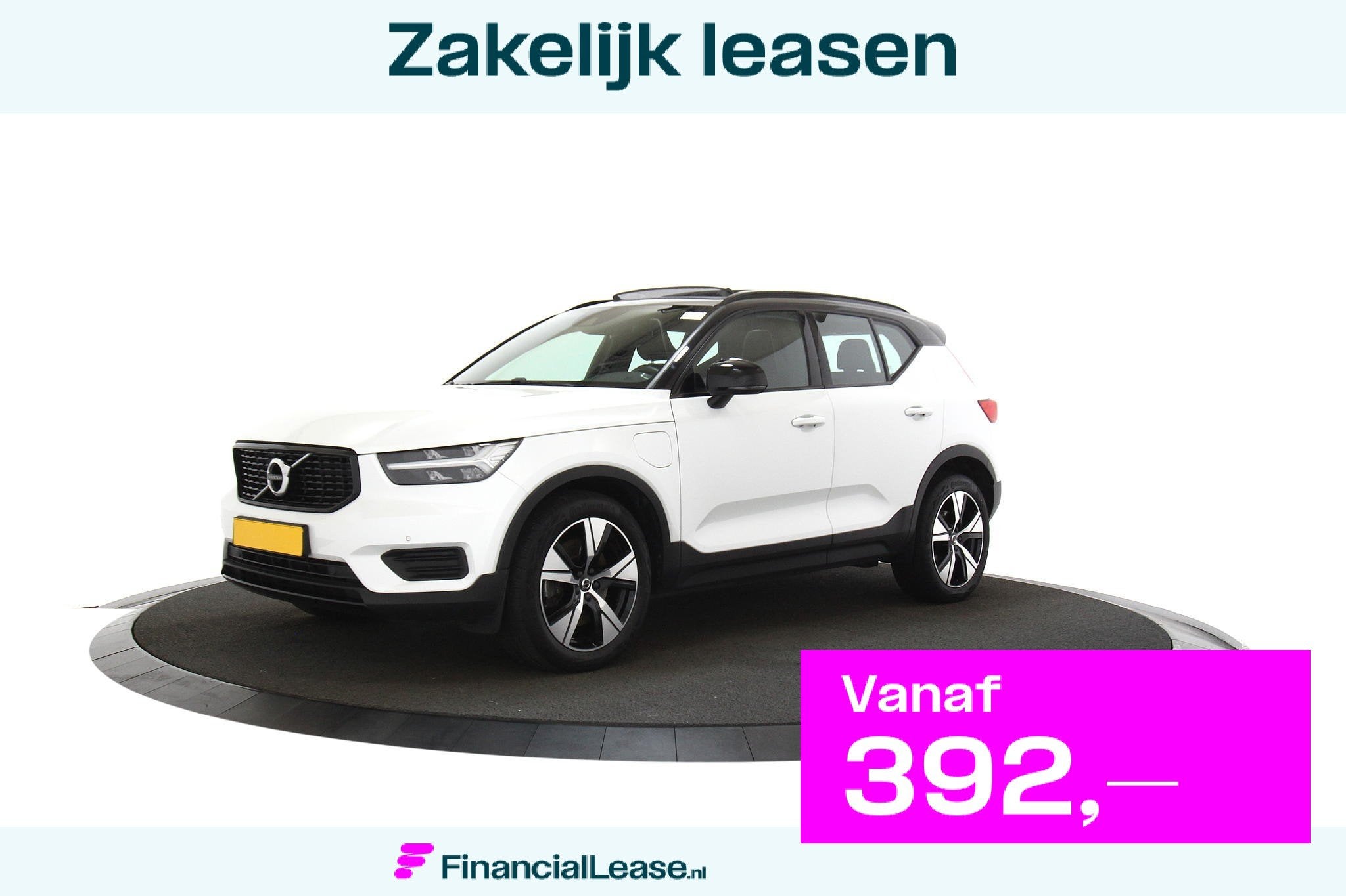 Volvo XC40 1.5 T5 Recharge R-Design Pano Stoelverwarming Ele, 1712 kg, 179 pk, Wit, Bedrijf