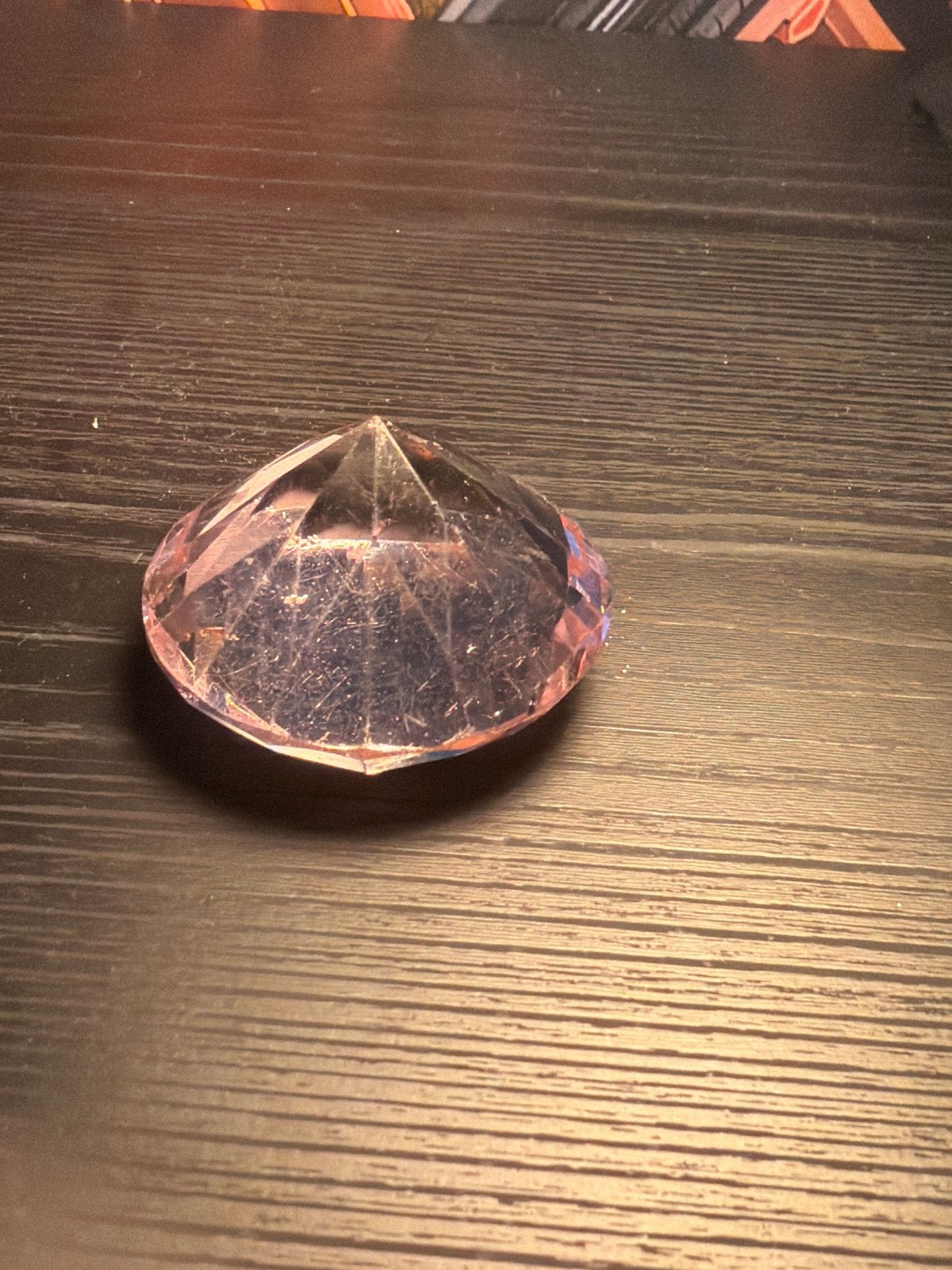 Roze Kristallen Diamant Decoratie, Ophalen of Verzenden, Zo goed als nieuw