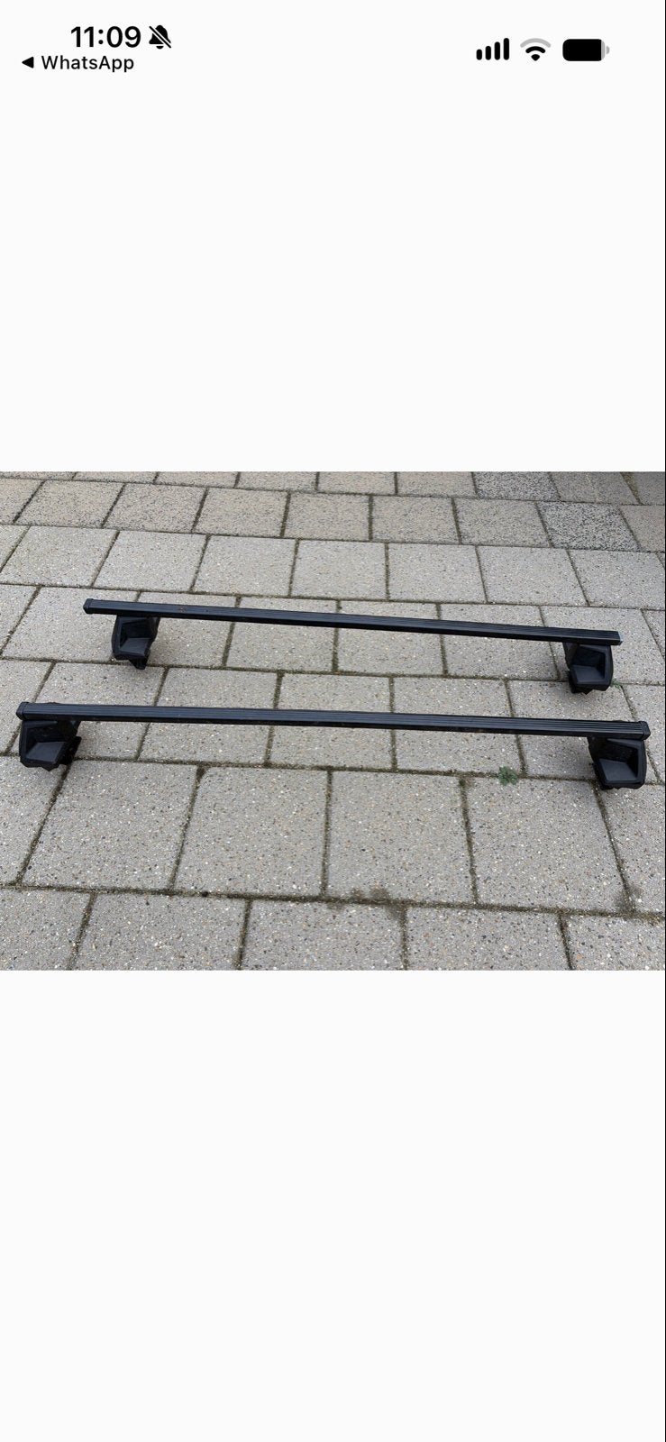 Thule SquareBar Evo 127 dakdragers met Evo Clamp 7105, Verzenden, Gebruikt
