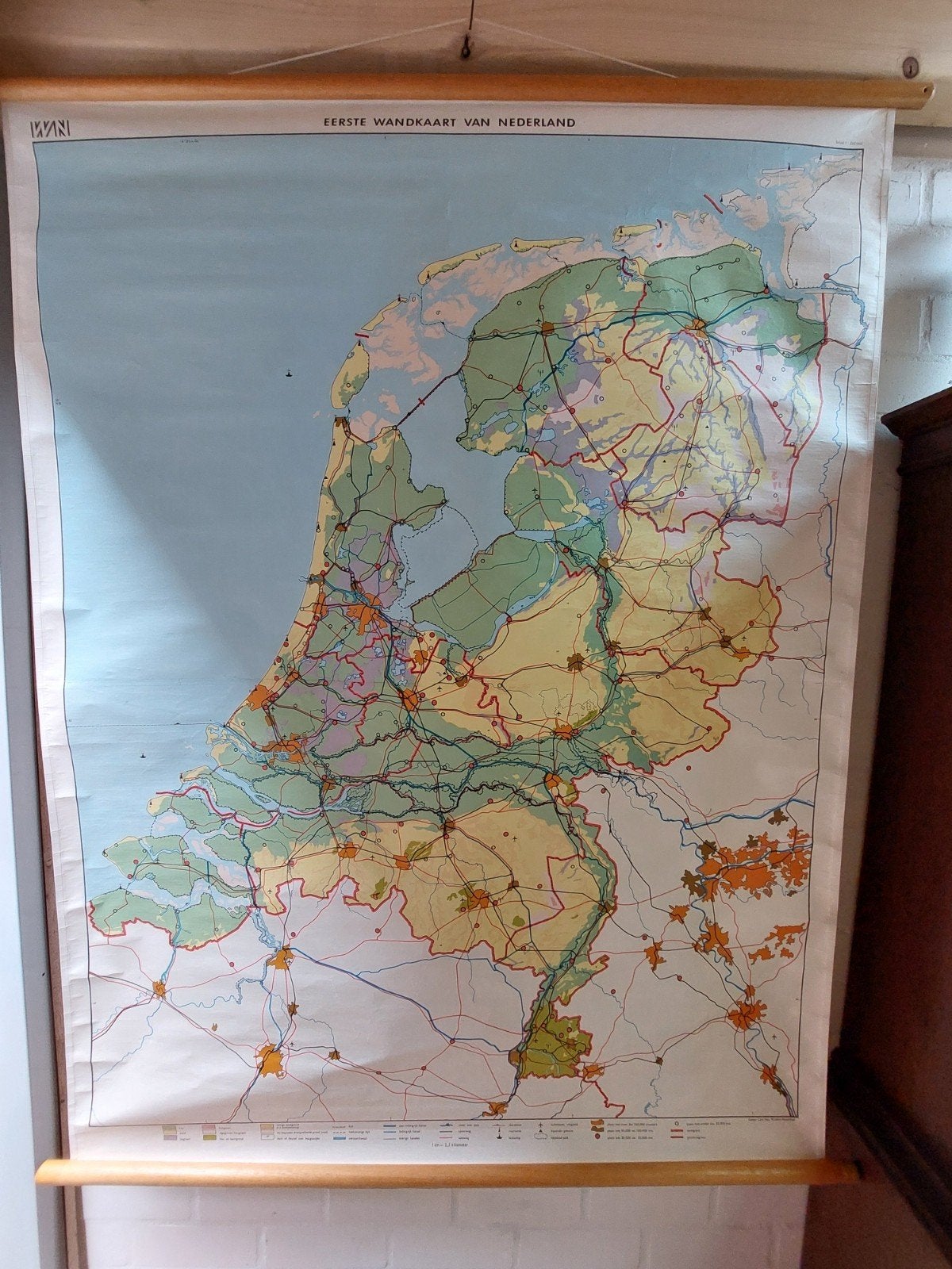 Eerste wandkaart van Nederland, Ophalen, Aardrijkskunde