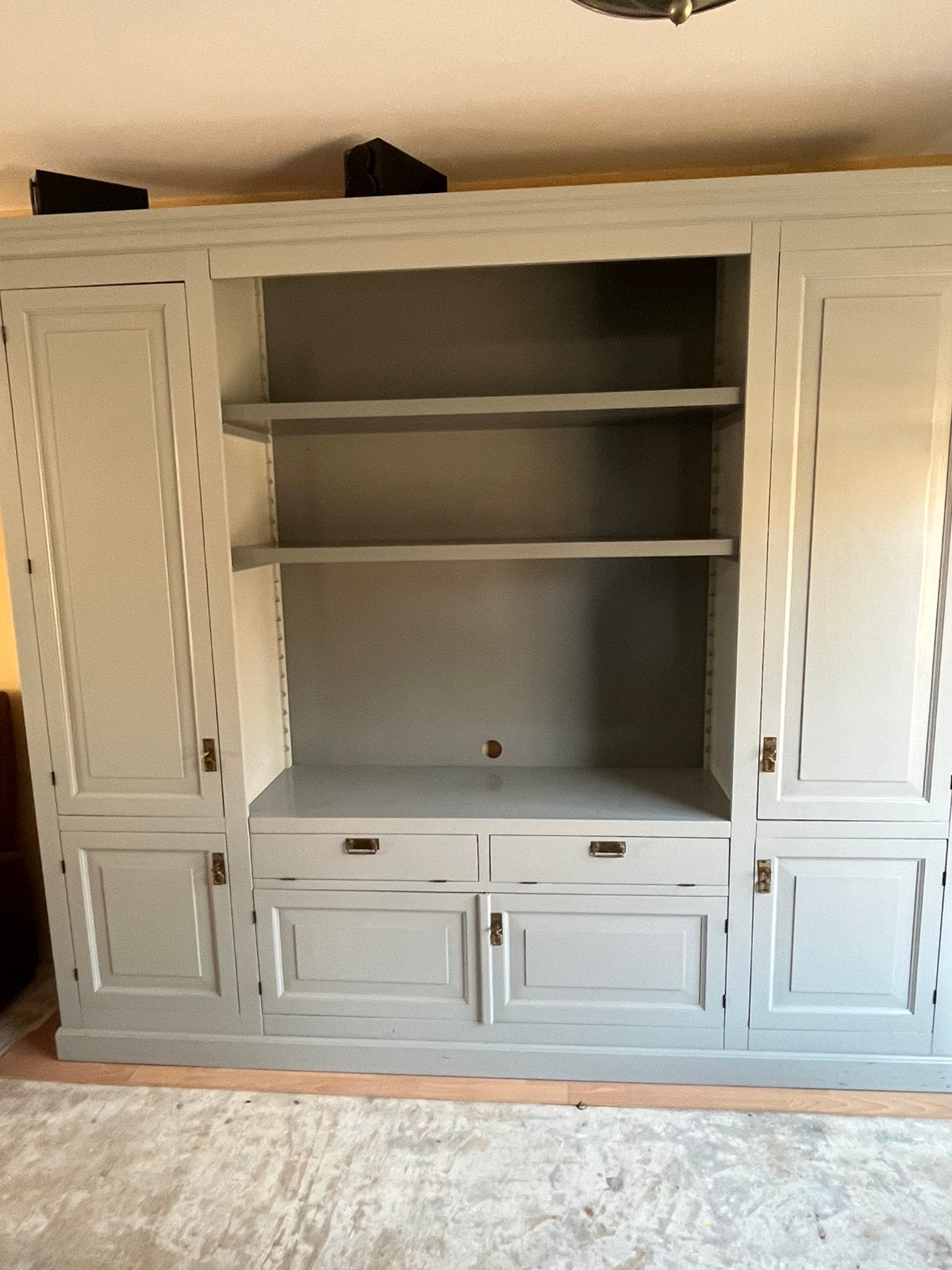 Grote buffet/wandkast 260 breed x 240 cm hoog, Ophalen, Zo goed als nieuw, 25 tot 50 cm, 200 cm of meer