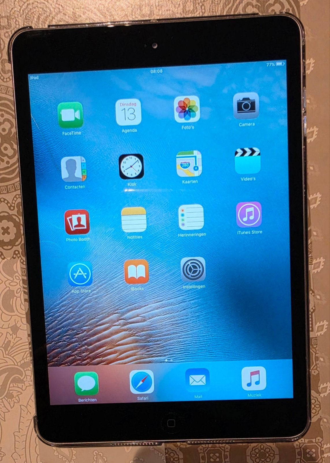 iPad Mini 1e Generatie - 16GB, Computers en Software, Ophalen, Gebruikt, Grijs, 7 inch of minder