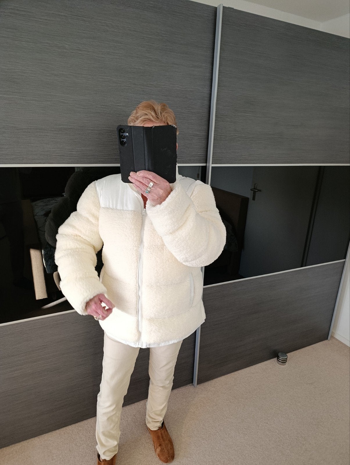 (NIEUW) modern Ecru DAMESJASJE, Kleding | Dames, Ophalen of Verzenden, Nieuw, Beige