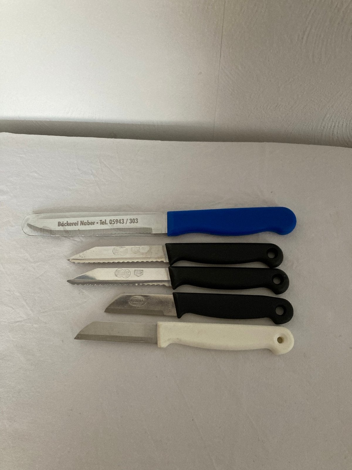 Broodmes en 4 Schilmesjes - Nieuw, Overige typen, Nieuw, Ophalen of Verzenden, Metaal