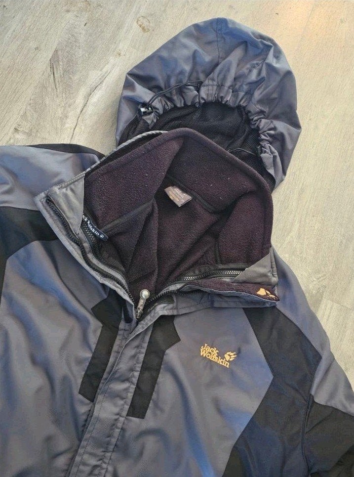 winterjas Jack Wolfskin outdoor jas in maat 3XL xxxl, Kleding | Heren, Ophalen of Verzenden, Grijs, Jack Wolfskin, Jas of Mantel
