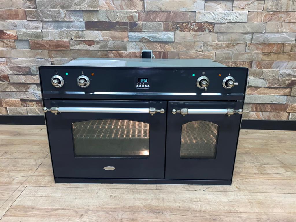 Luxe Boretti inbouwoven met dubbele oven 90 cm, Hete lucht, Fornello Esperta, Ophalen of Verzenden, Zo goed als nieuw