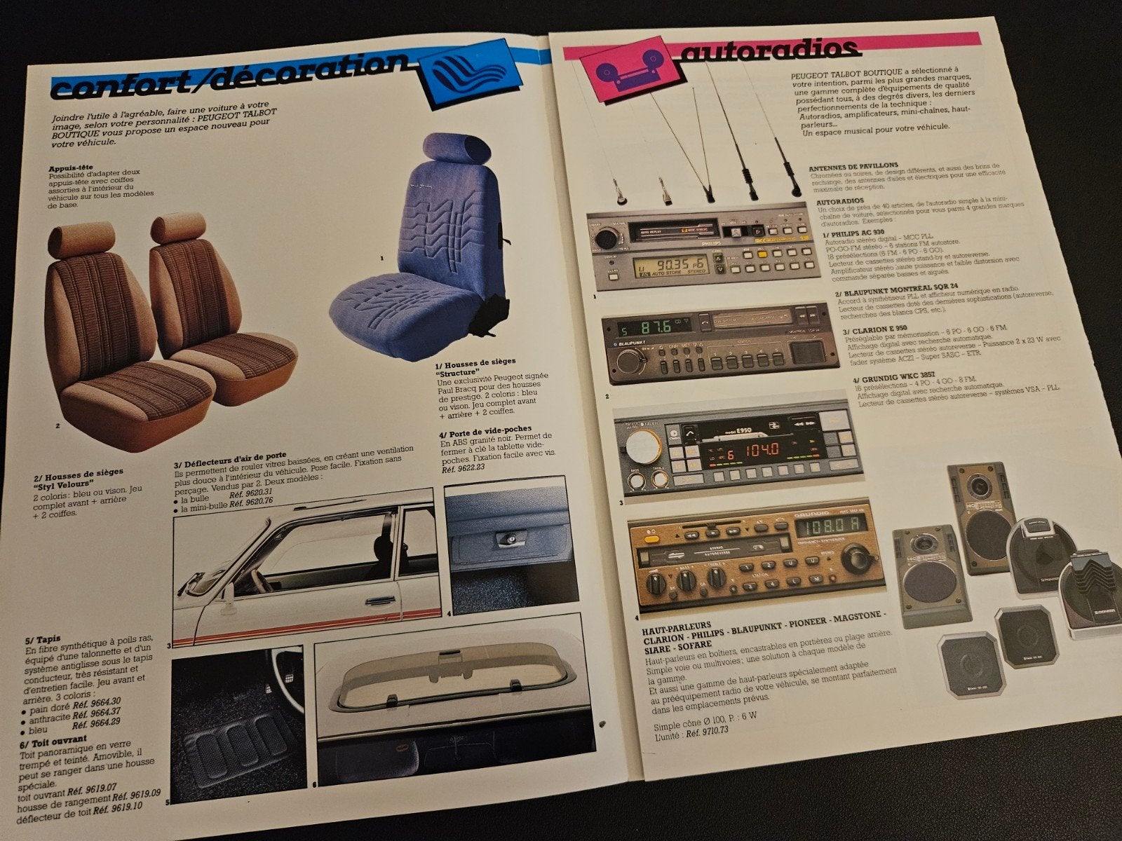 Brochure Peugeot 104 Z Equipements, Ophalen of Verzenden, Zo goed als nieuw, Peugeot