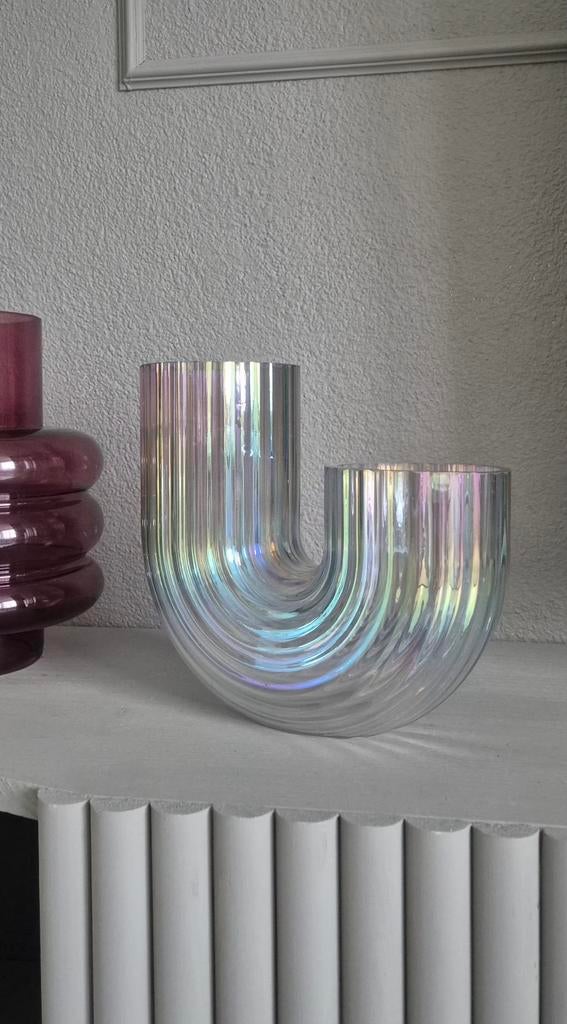 Ikea PS vaas RÄFFELBJÖRK, Overige kleuren, Ophalen of Verzenden, Minder dan 50 cm, Glas