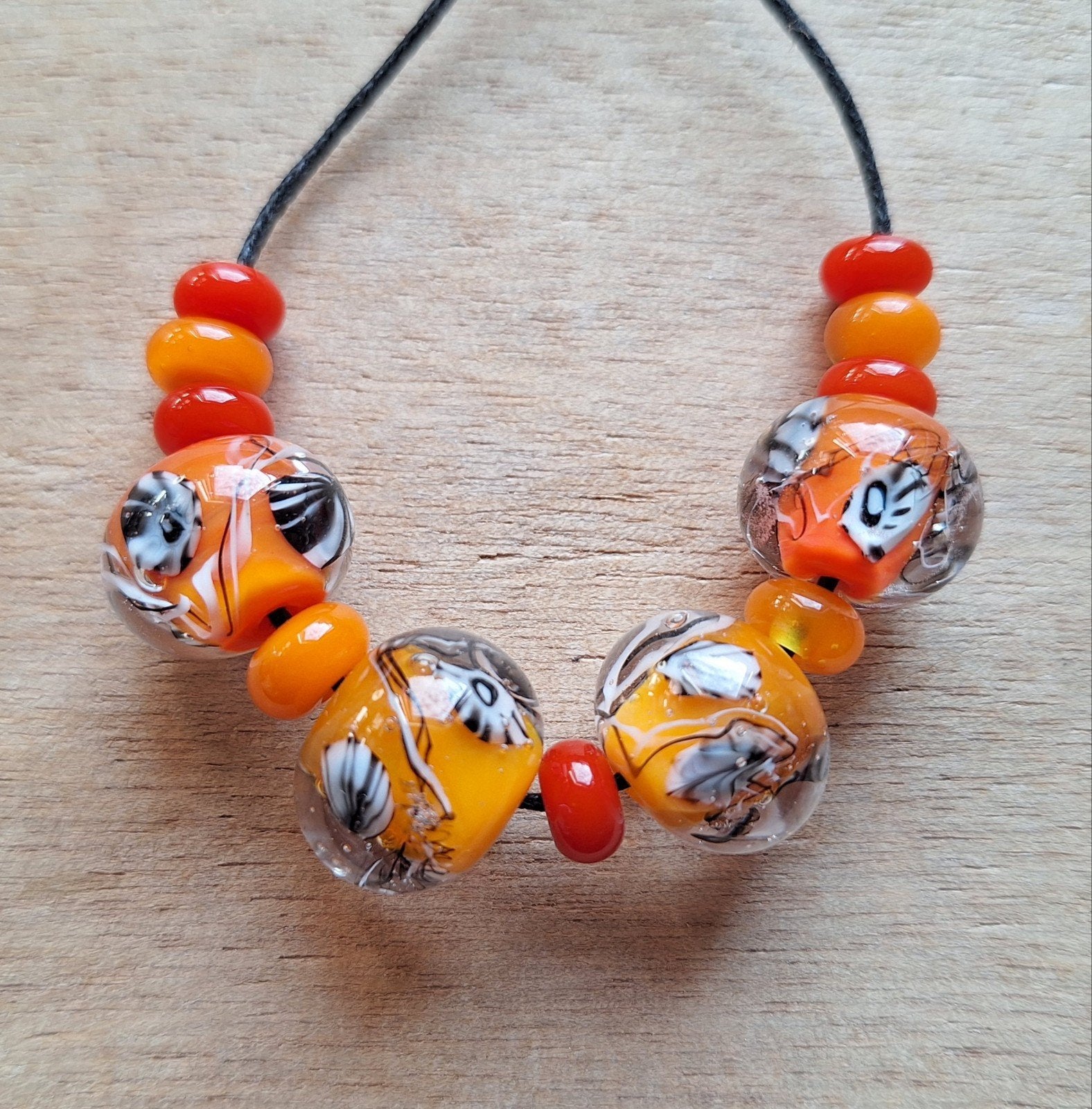 set handgemaakte lampwork glas kralen, Hobby en Vrije tijd, Verzenden, Nieuw, Kraal