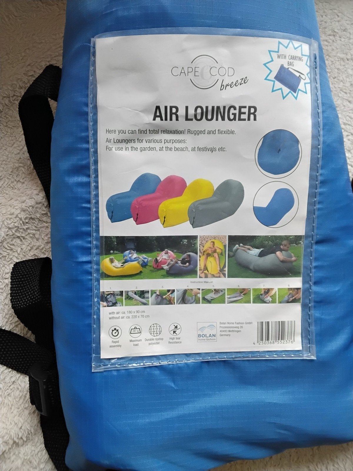 luchtbed air louger+ pomp, Ophalen, Nieuw, 1-persoons