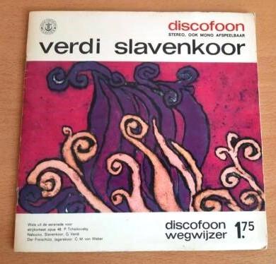 Verdi Slavenkoor - Discofoon ‎– 7058 - uit 1968, Opera of Operette, 7 inch, Ophalen of Verzenden, Zo goed als nieuw