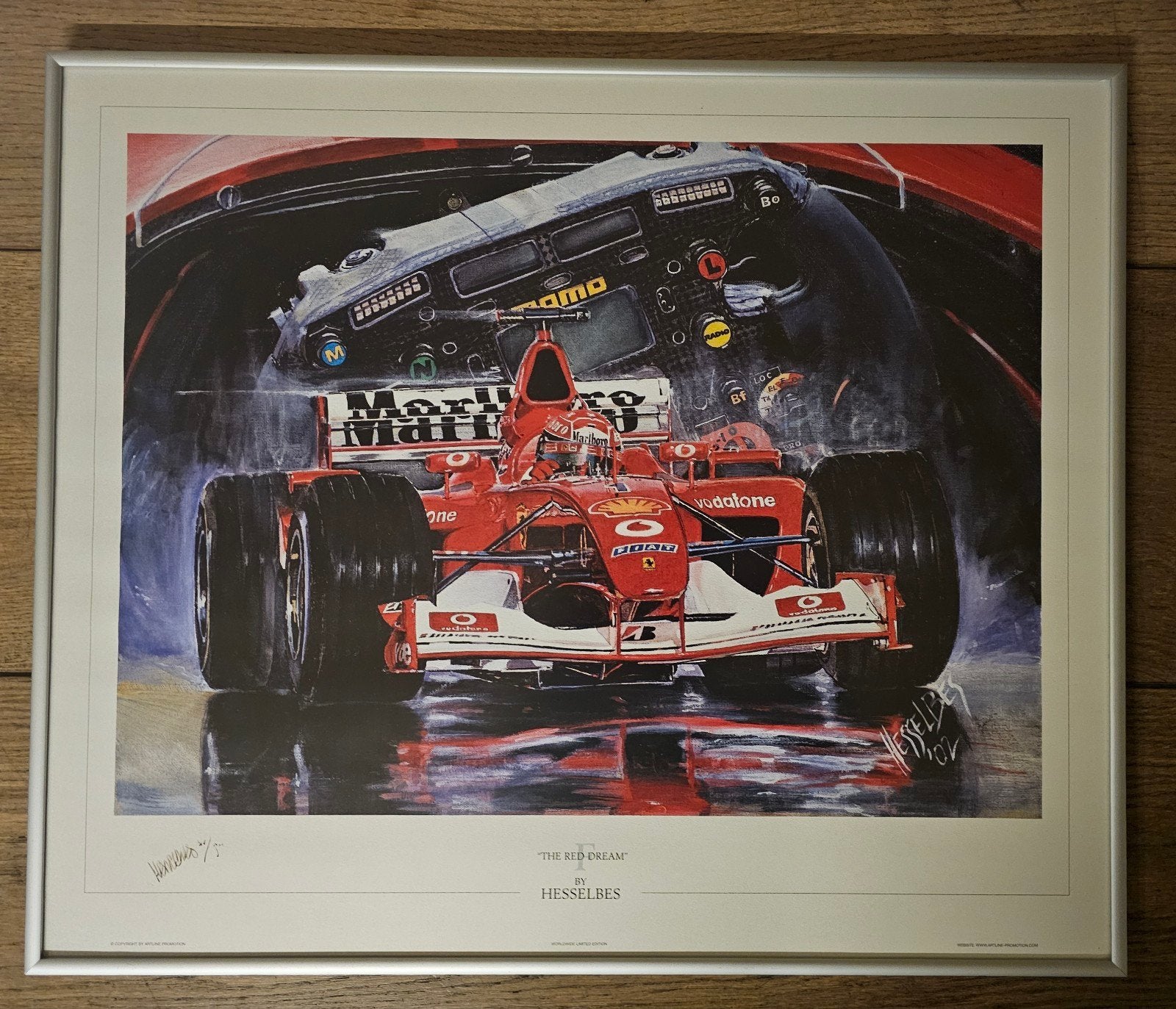 Hessel Bes - 'The Red Dream' - F1 Ferrari Schumacher, Antiek en Kunst, Ophalen