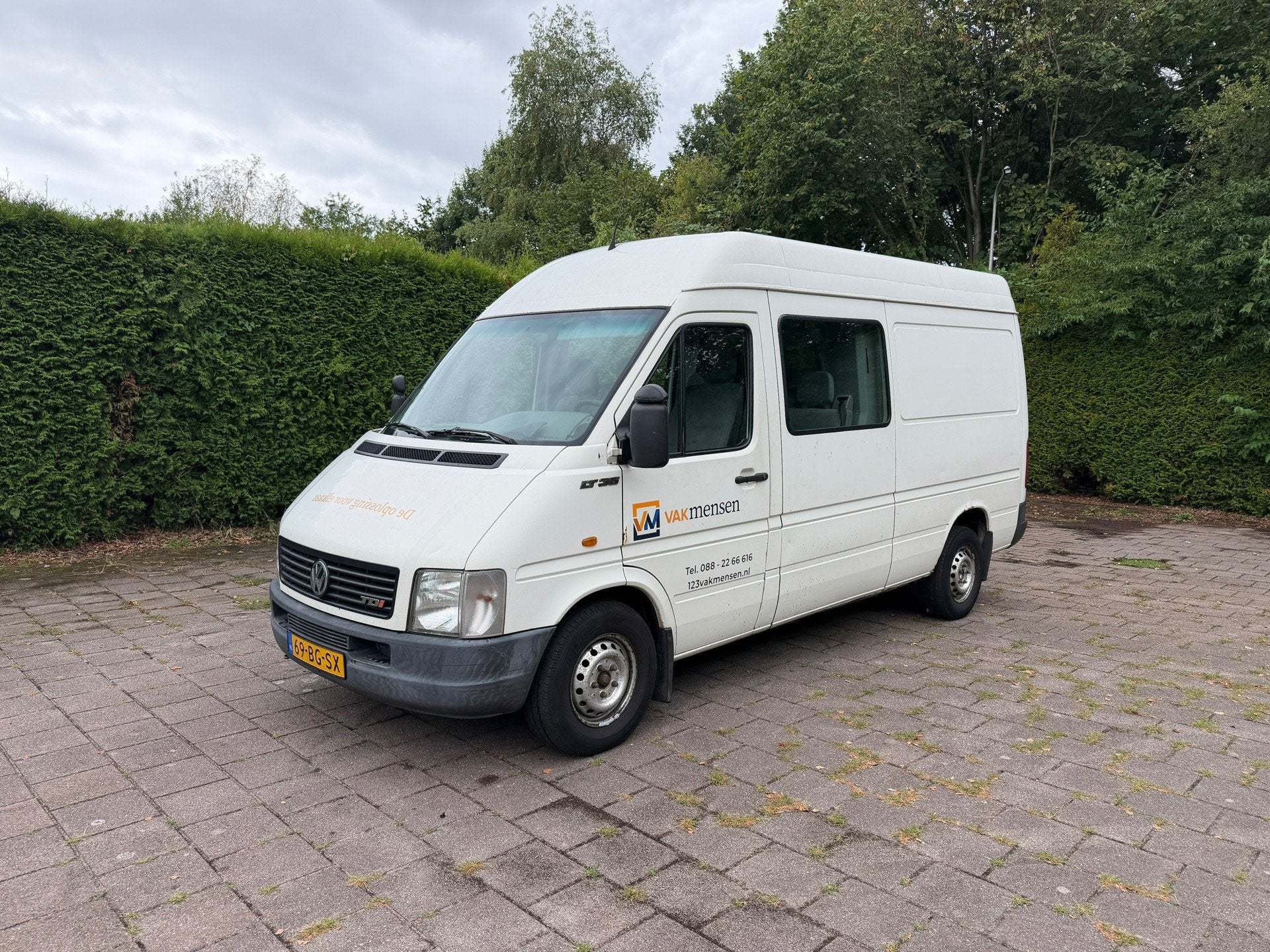 Volkswagen LT 35A 2.8 TDI lang dubbel cabine airco, Auto's, Gebruikt, 4 cilinders, Volkswagen, Origineel Nederlands