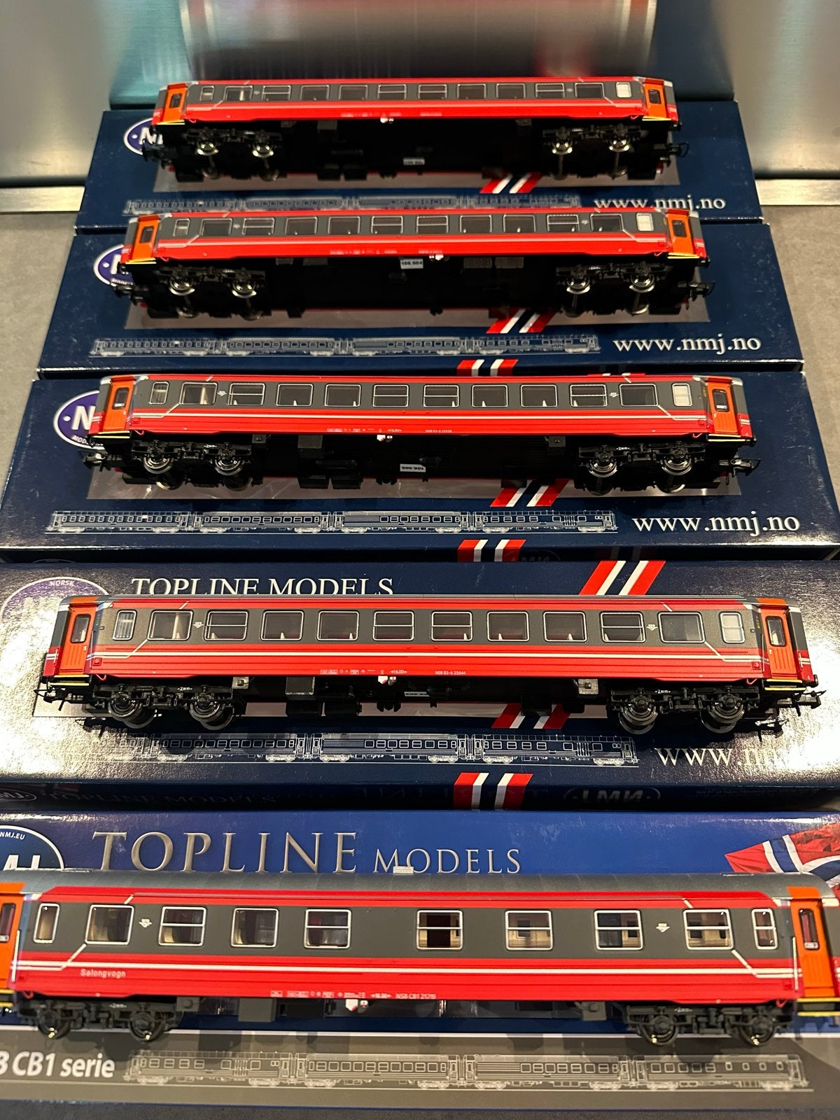 NMJ Topline Models NSB B3-6 en CB1 Saloneagon, Hobby en Vrije tijd, Modeltreinen | H0, Overige merken, Gelijkstroom of Wisselstroom