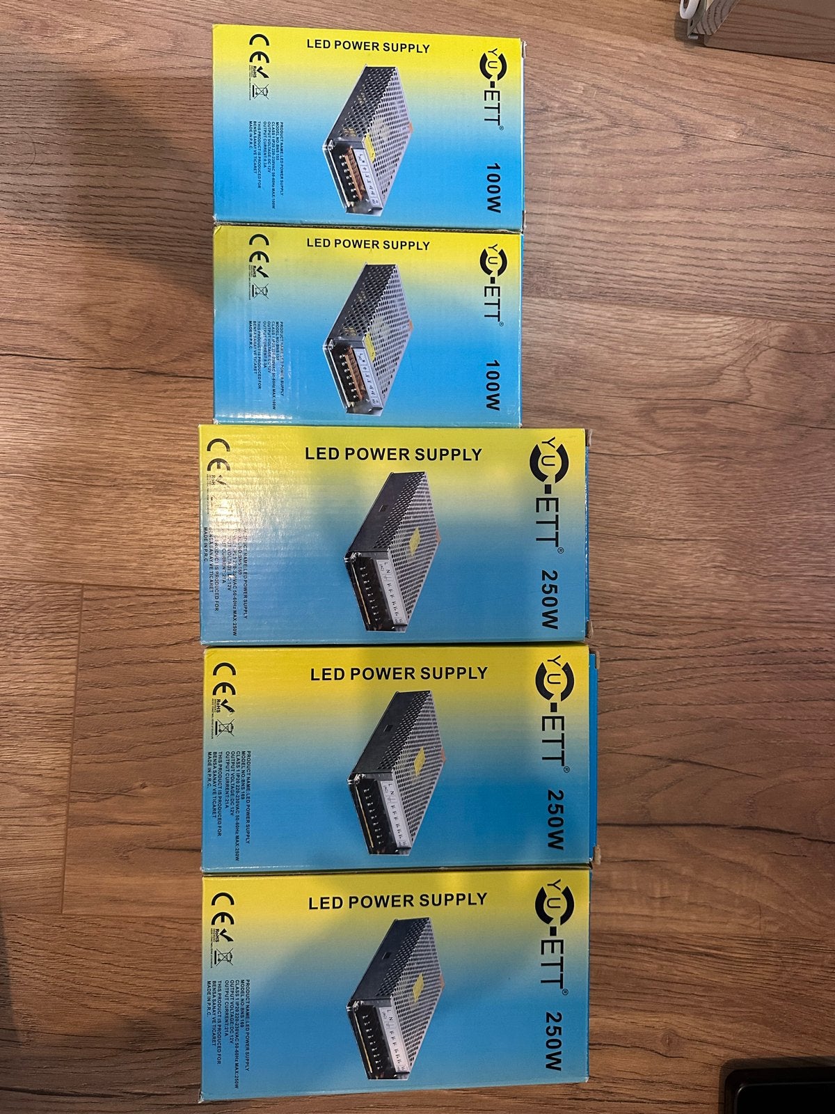 LED Voedingen (Power Supply) - 100W en 250W beschikbaar, Ophalen of Verzenden, Nieuw, Overige merken, Overige typen