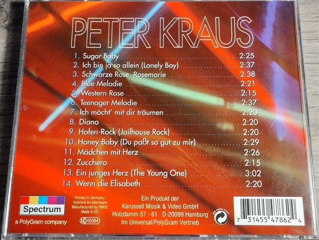 Peter Kraus - Sugar Baby, Ophalen of Verzenden, Zo goed als nieuw
