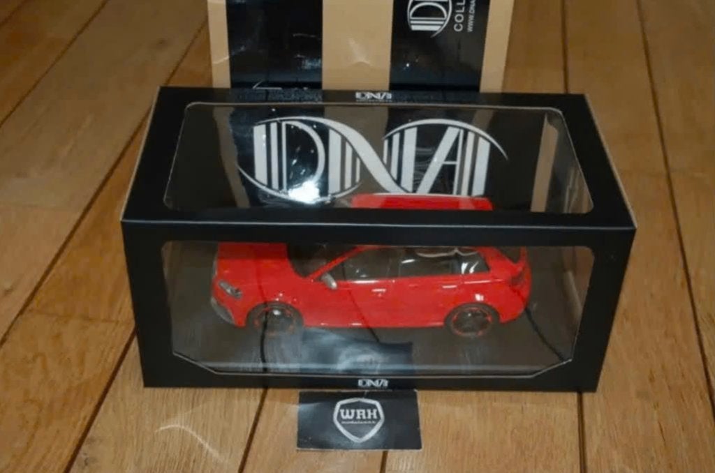 1:18 AUDI RS3 SPORTBACK 2011 red DNA collectibles WRH, Verzenden, Zo goed als nieuw, Auto, Overige merken