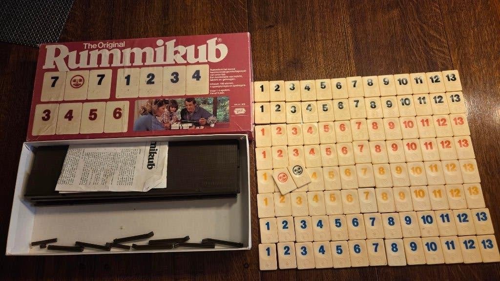 Rummikub met de grote stenen, Een of twee spelers, Ophalen of Verzenden, Gebruikt, Goliath