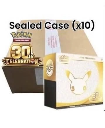 Pokémon 30th Celebration Elite Trainer Box Sealed Case (x10), Ophalen of Verzenden, Nieuw, Overige typen