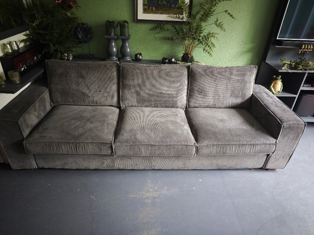 Bank, Huis en Inrichting, Banken | Bankstellen, Ophalen, 250 tot 300 cm, Gebruikt, Ribstof