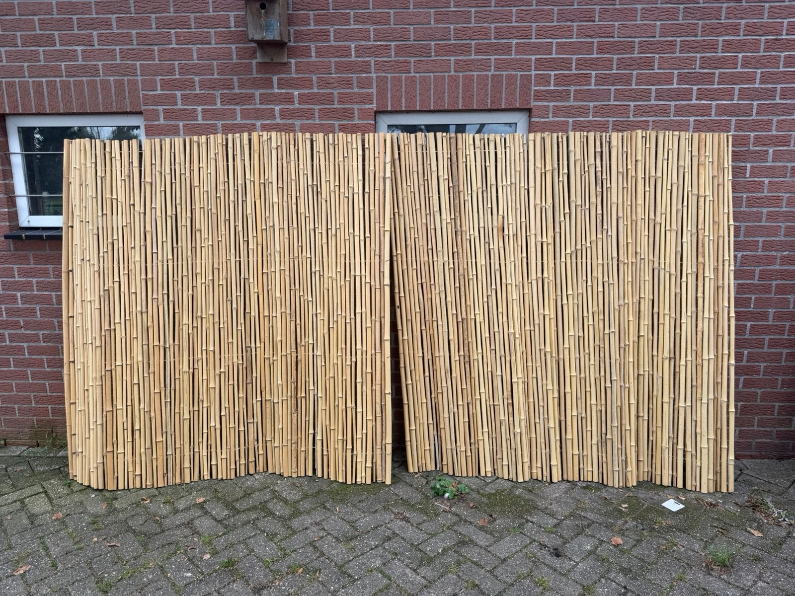 Bamboe bamboo schutting  2x 180cm, Ophalen, Zo goed als nieuw, Overige materialen, 150 tot 200 cm
