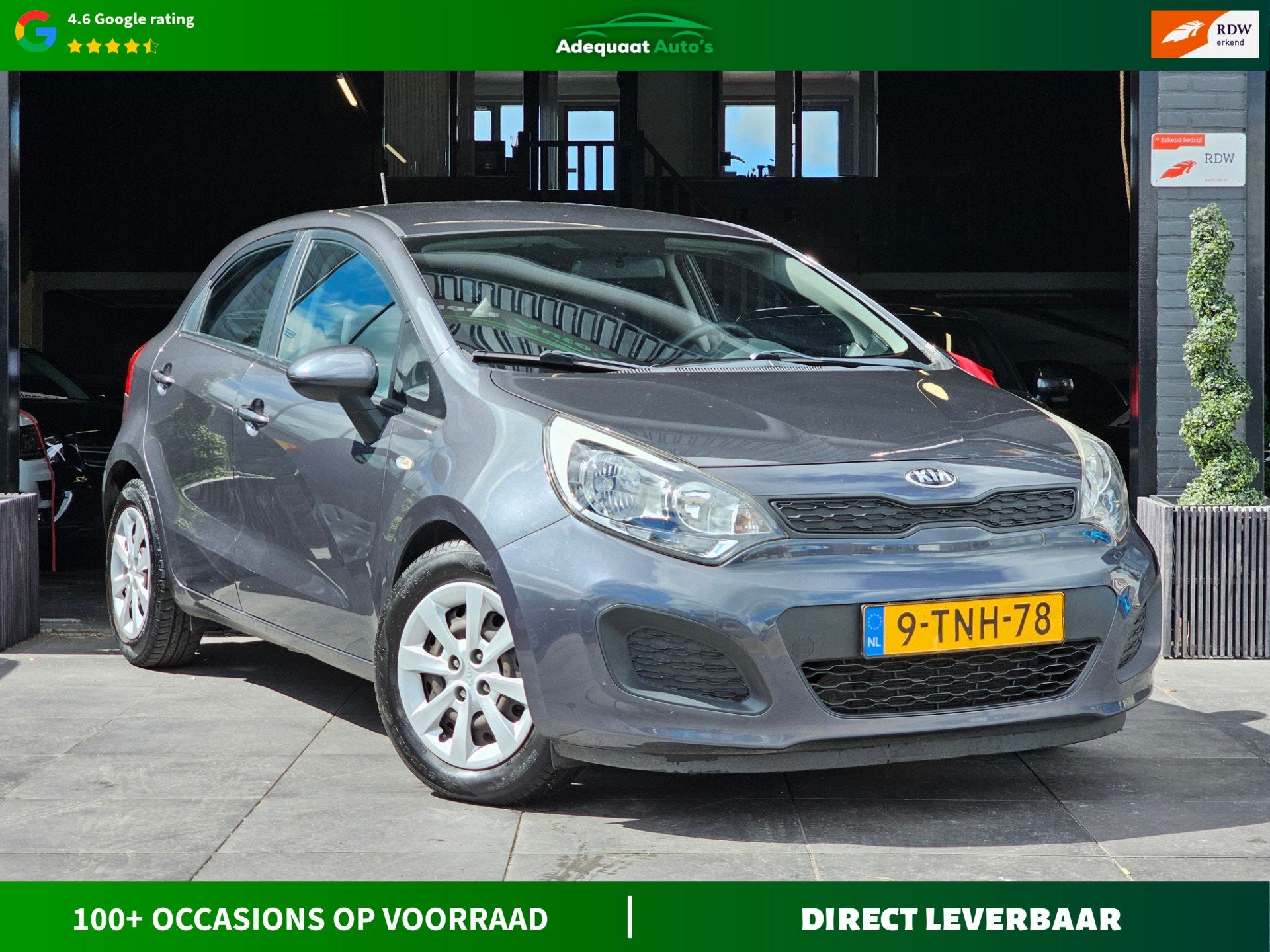 Kia Rio 1.2 CVVT ComfortLine|2e eig|NAP|Airco|El.Ramen|APK, Huisgarantie, 4 cilinders, Met garantie (alle), Origineel Nederlands